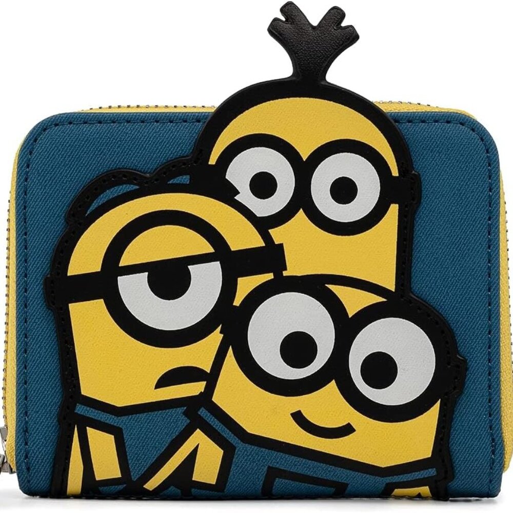 Loungefly Minions Triple Minion Zip Around Wallet